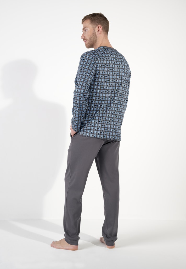 Aloys Long Sleepwear | Dark Grey Print 403063-P284
