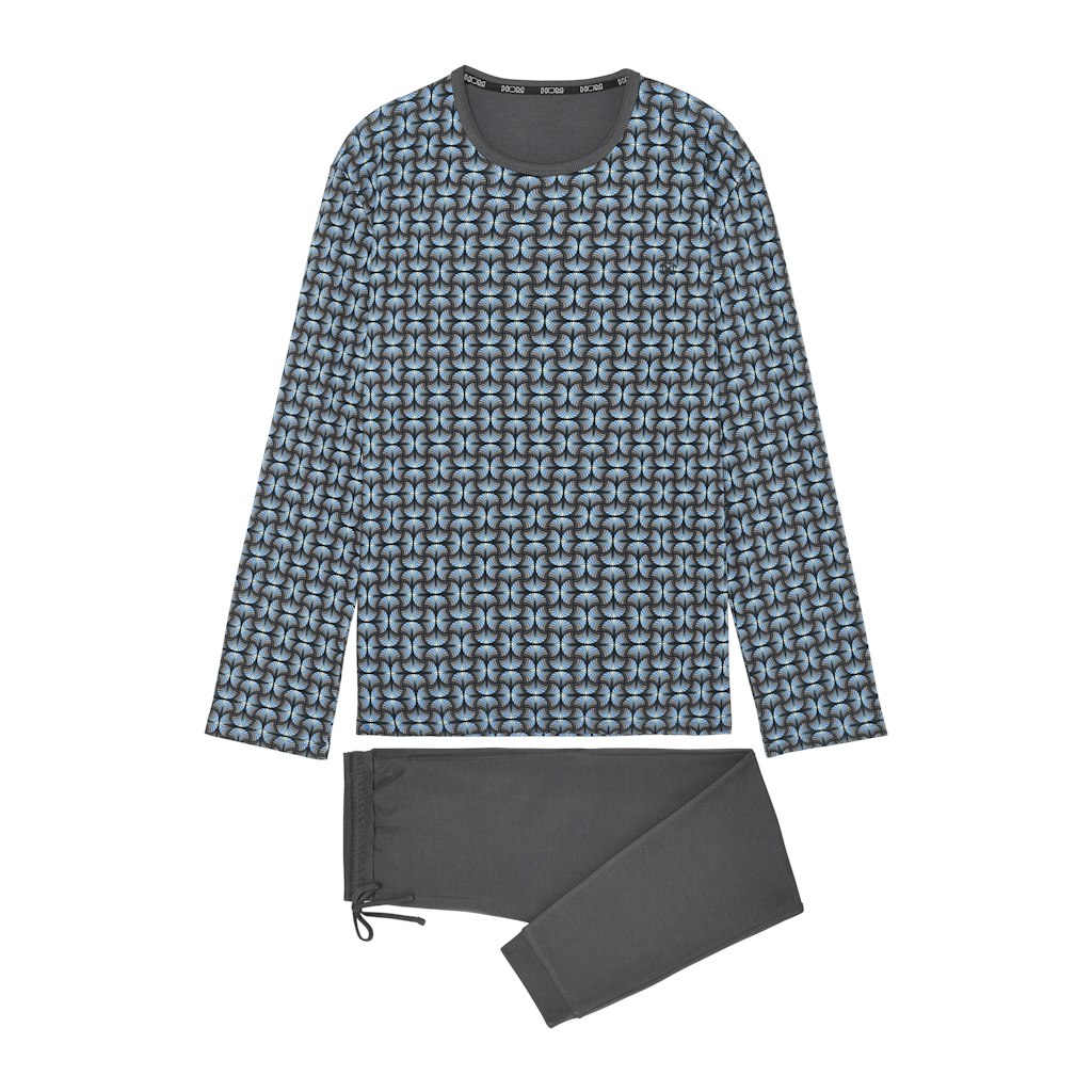 Aloys Long Sleepwear | Dark Grey Print 403063-P284