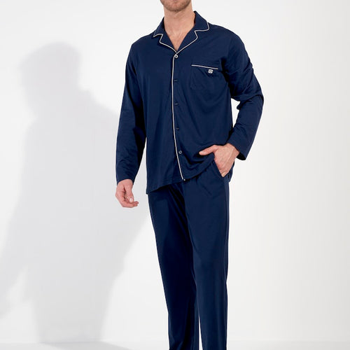 Rafael Long Sleepwear | Navy 403064-00RA