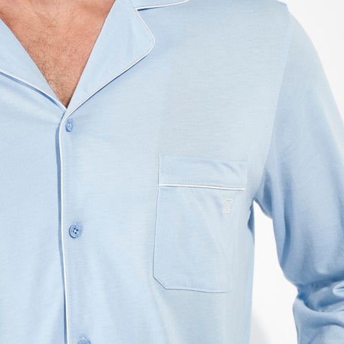 Rafael Long Sleepwear | Light Blue 403064-3596