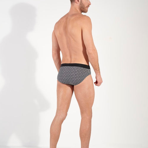 Waldorf Comfort Mini Briefs Ho1 | Grey Print 403074-I0ZU
