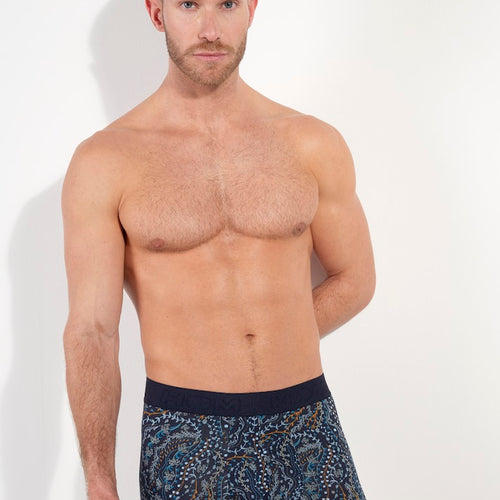 Fontainebleau Boxer Briefs | Navy Print 403077-P0RA