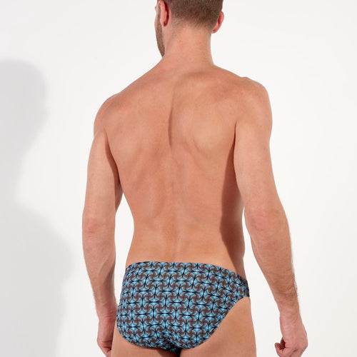 Aloys Comfort Micro Briefs | Dark Grey Print 403085-P284