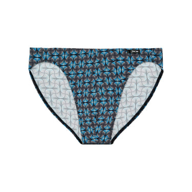 Aloys Comfort Micro Briefs | Dark Grey Print 403085-P284