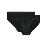 Neels #2 Mini Briefs Ho1 2p | Black/Black Print 403103-D042