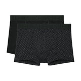 Neels #2 Boxer Briefs Ho1 2p | Black/Black Print 403104-D042