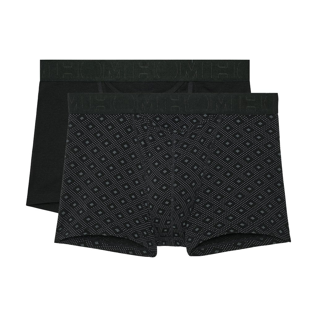 Neels #2 Boxer Briefs Ho1 2p | Black/Black Print 403104-D042
