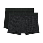 Neels #2 Boxer Briefs Ho1 2p | Black/Black Print 403104-D042