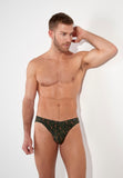 Vizzavona Comfort Micro Briefs | Khaki Print 403106-P0XD