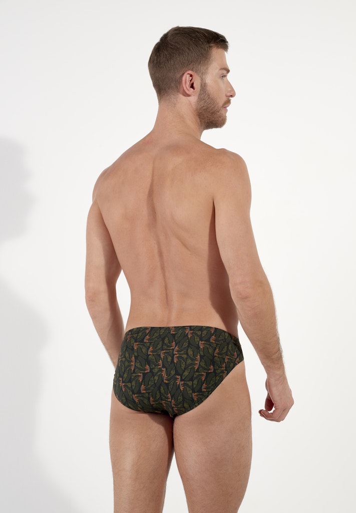 Vizzavona Comfort Micro Briefs | Khaki Print 403106-P0XD