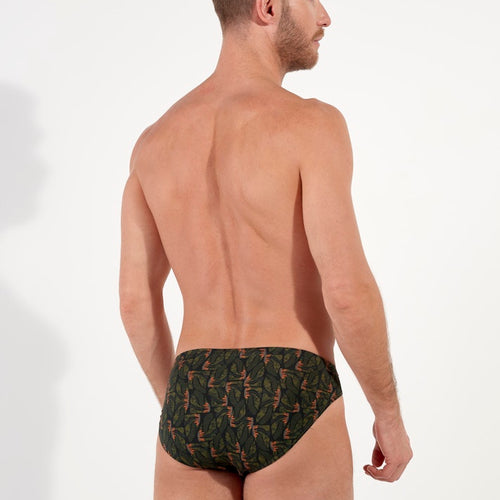 Vizzavona Comfort Micro Briefs | Khaki Print 403106-P0XD