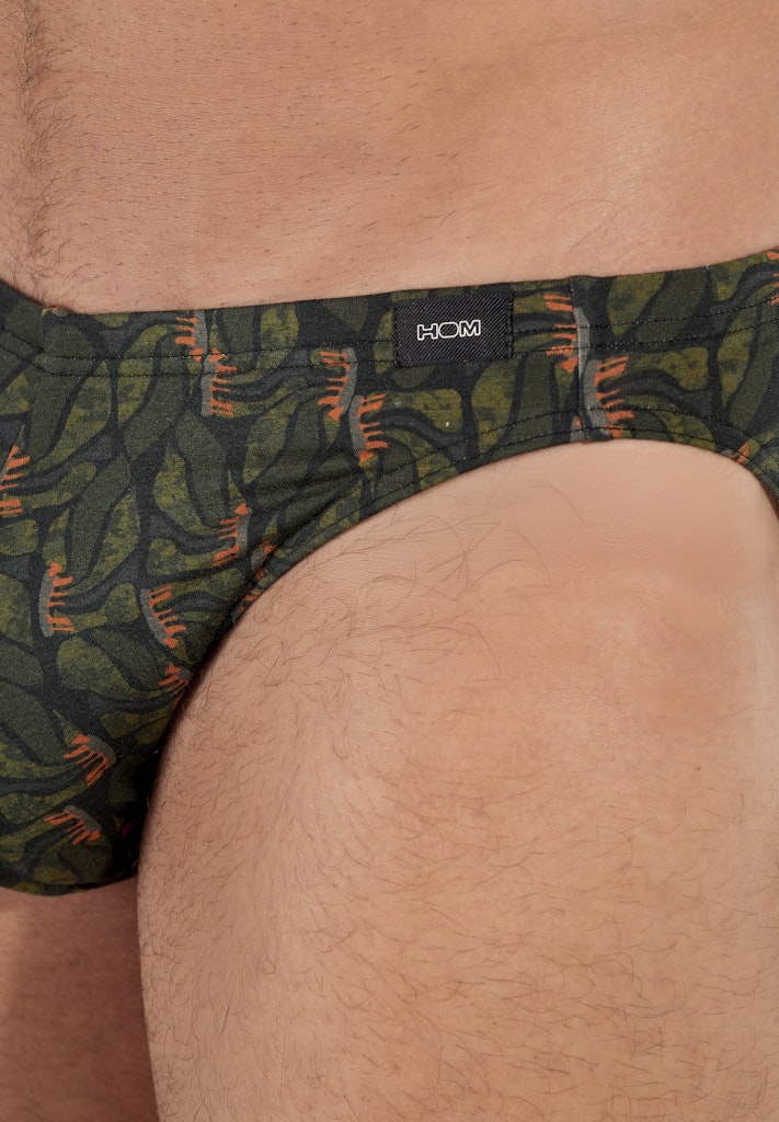 Vizzavona Comfort Micro Briefs | Khaki Print 403106-P0XD