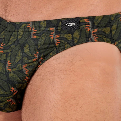Vizzavona Comfort Micro Briefs | Khaki Print 403106-P0XD