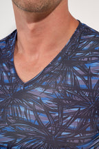 Star Island Tee-Shirt V Neck | Blue Print 403109-P0BI