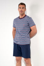 Atlantic Short Sleepwear | Blue Stripes 403112-R0BI