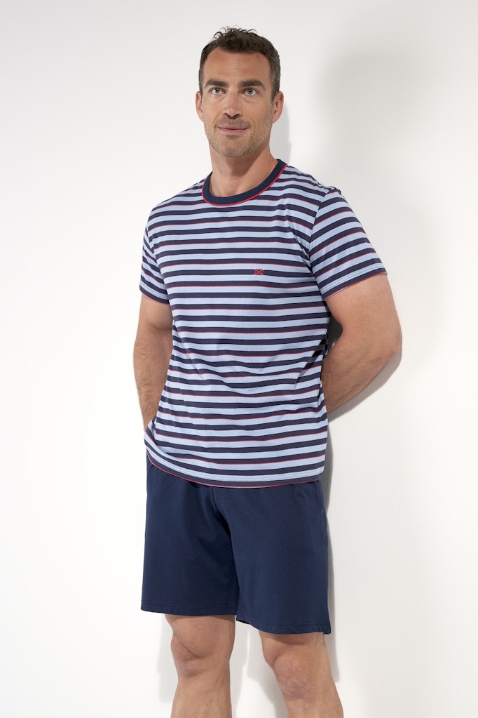 Atlantic Short Sleepwear | Blue Stripes 403112-R0BI