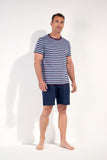 Atlantic Short Sleepwear | Blue Stripes 403112-R0BI