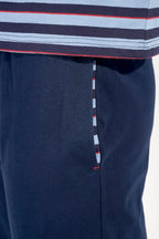 Atlantic Long Sleepwear | Blue Stripes 403113-R0BI