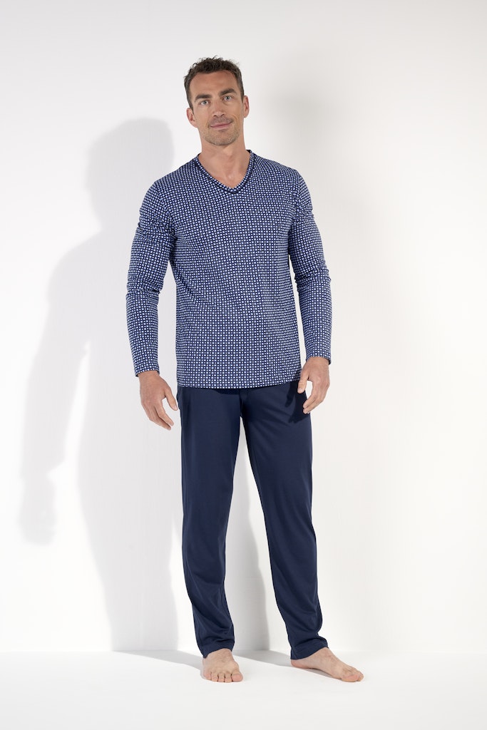 Hampton Long Sleepwear | Navy Print 403115-I0RA