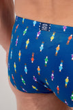 Calcio Swim Micro Briefs | Navy Print 403154-I0RA