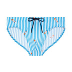 Viareggio Swim Mini Briefs | Blue/White Stripes 403157-R0BW