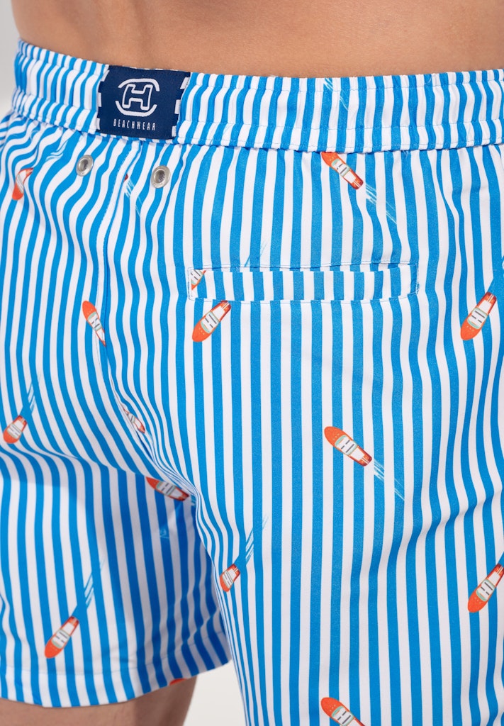 Viareggio Beach Boxer | Blue/White Stripes 403159-R0BW