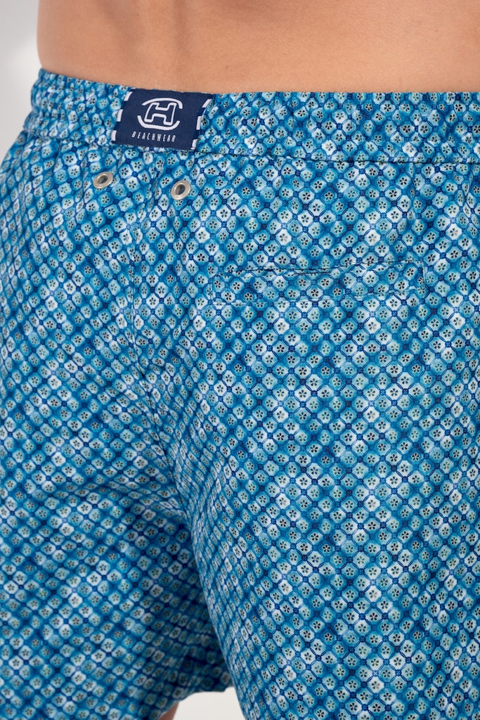 Camaiore Beach Boxer | Blue Print 403165-I0BI