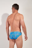 Lido Swim Mini Briefs | Blue Print 403166-P0BI