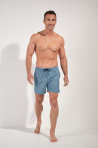 Cappuccino Beach Boxer | Blue Print 403171-I0BI