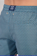 Cappuccino Beach Boxer | Blue Print 403171-I0BI