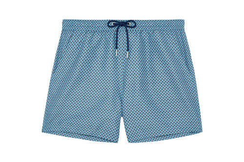 Cappuccino Beach Boxer | Blue Print 403171-I0BI