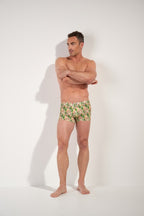 Taormina Swim Shorts | Green Print 403178-P126