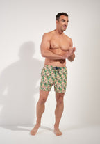 Taormina Beach Boxer | Green Print 403179-P126