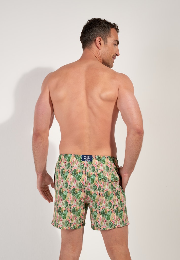 Taormina Beach Boxer | Green Print 403179-P126