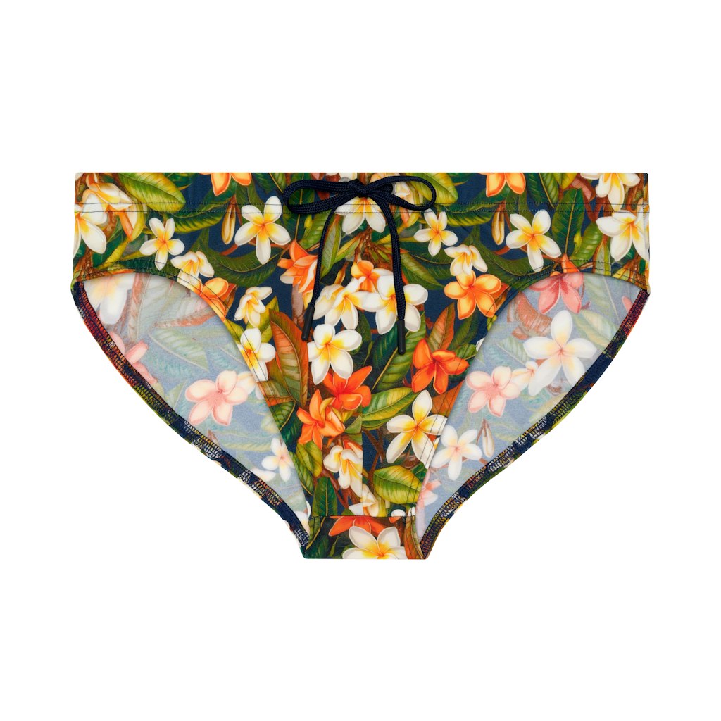 Etna Swim Mini Briefs | Navy Print 403180-P0RA