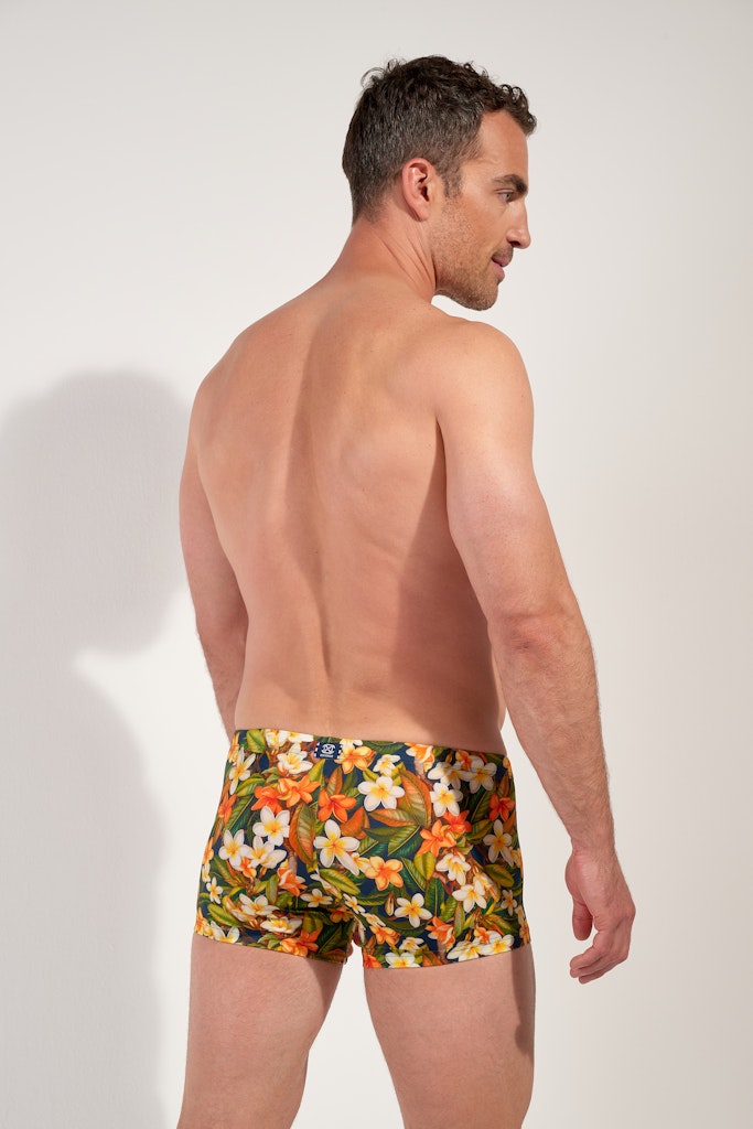 Etna Swim Shorts | Navy Print 403181-P0RA