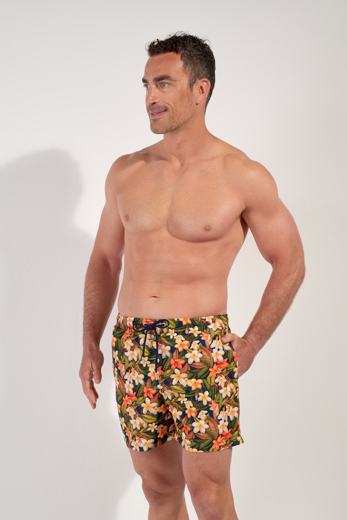 Etna Beach Boxer | Navy Print 403182-P0RA