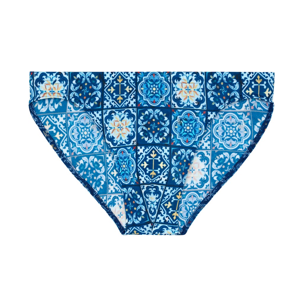 Maiolica Swim Micro Briefs | Blue Print 403183-P0BI