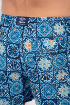 Maiolica Beach Boxer | Blue Print 403185-P0BI