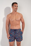 Trapani Beach Boxer | Navy Print 403188-P0RA