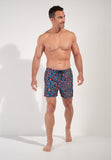 Trapani Beach Boxer | Navy Print 403188-P0RA