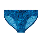 Panarea Swim Mini Briefs | Blue Print 403189-P0BI
