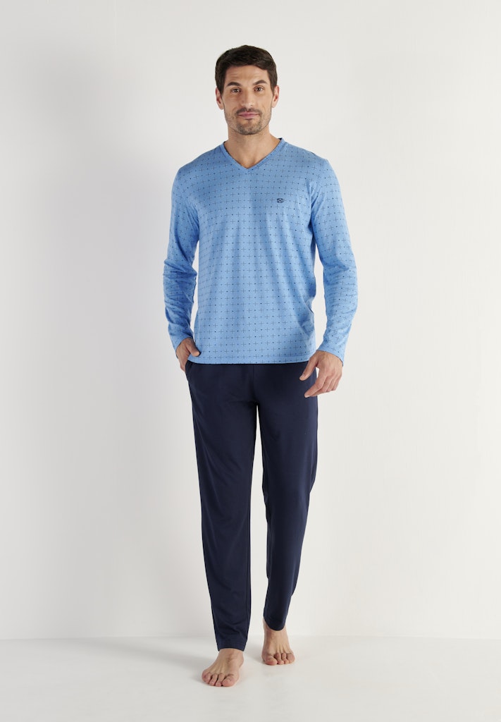 Alan Long Sleepwear | Blue Print 403207-I0BI