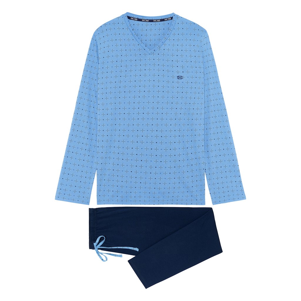 Alan Long Sleepwear | Blue Print 403207-I0BI