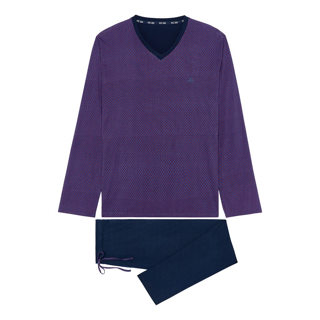 Fats Long Sleepwear | Navy Print 403209-I0RA