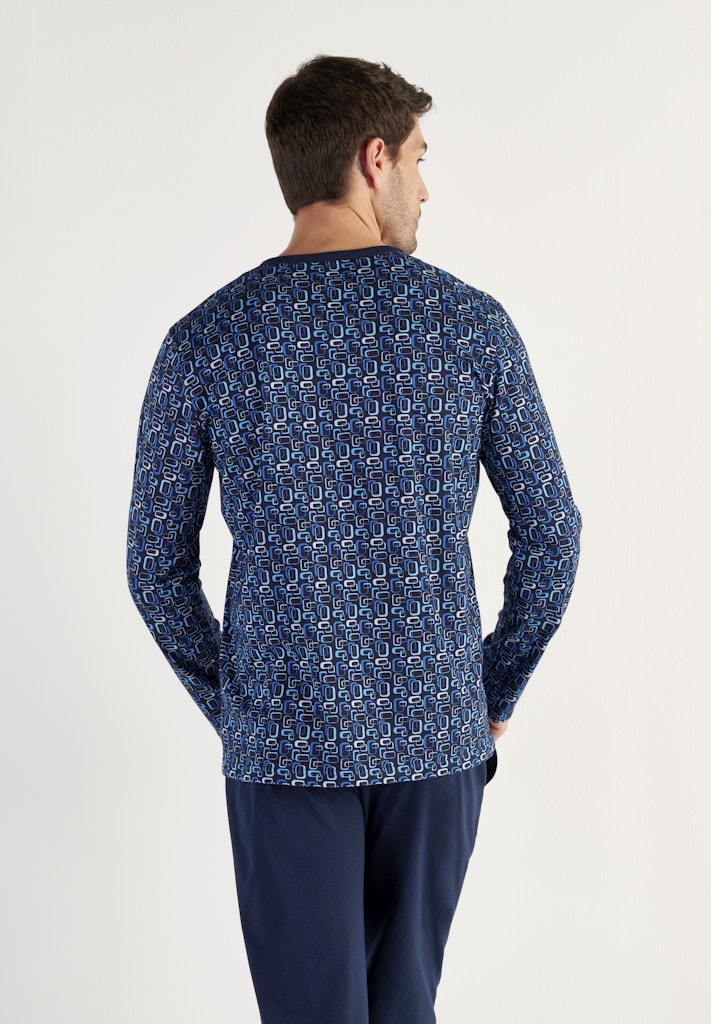 Elvis Long Sleepwear | Blue Print 403210-I0BI