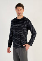 Duane Long Sleepwear | Black Print 403211-I004