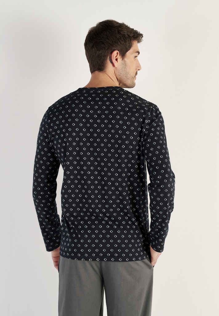 Duane Long Sleepwear | Black Print 403211-I004