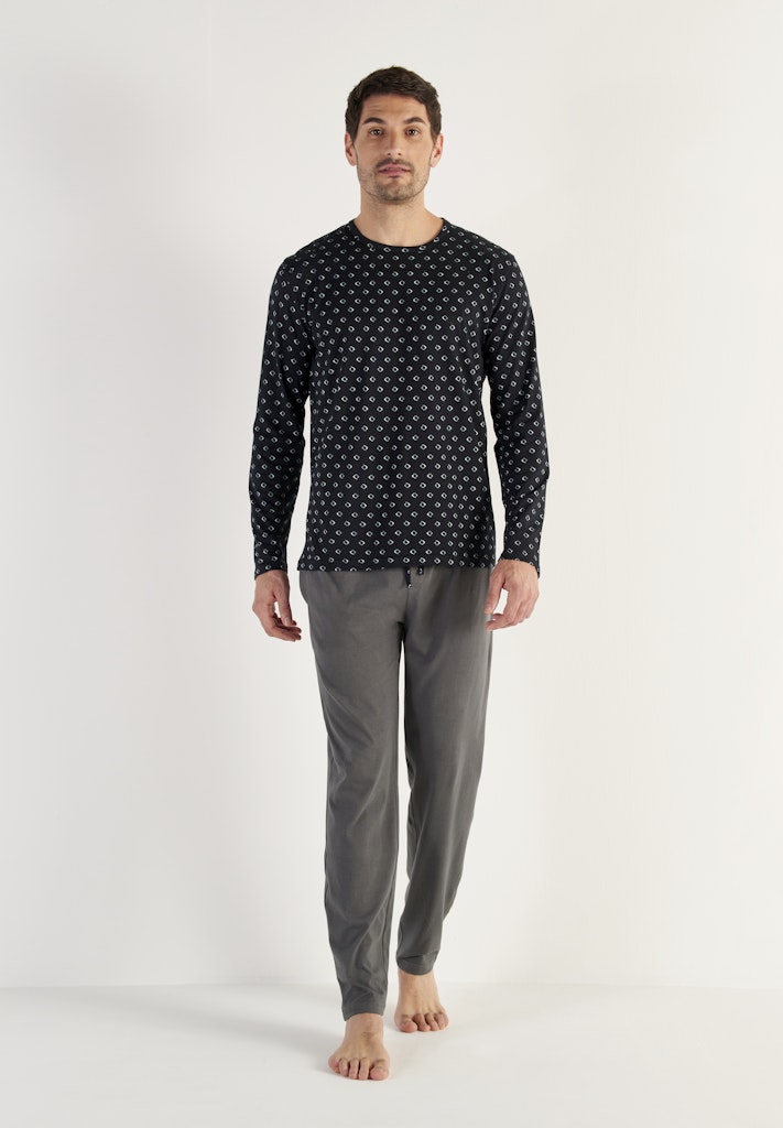 Duane Long Sleepwear | Black Print 403211-I004