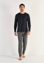 Duane Long Sleepwear | Black Print 403211-I004